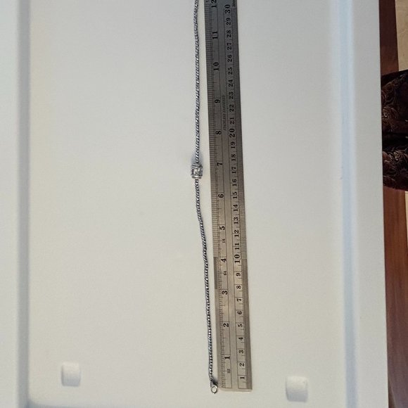 Lucas Lameth LUC Sterling 925 Necklace Sterling Silver CZ - Picture 7 of 9